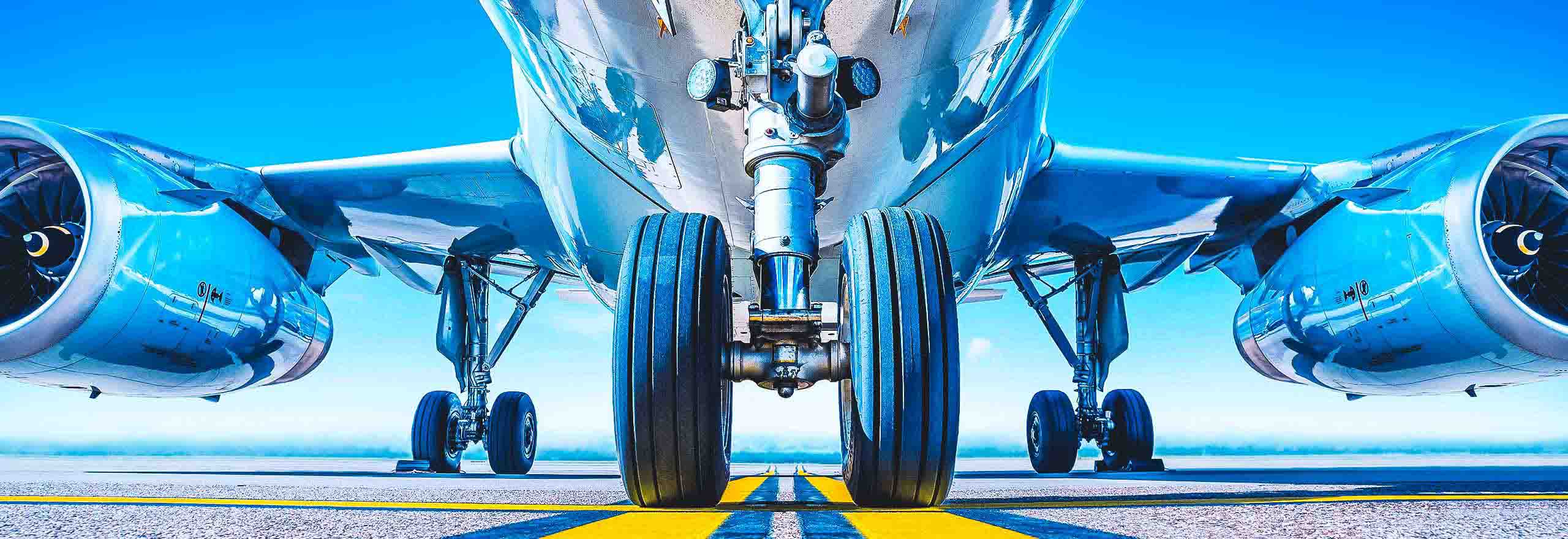 Trem de pouso e parte inferior de aeronaves